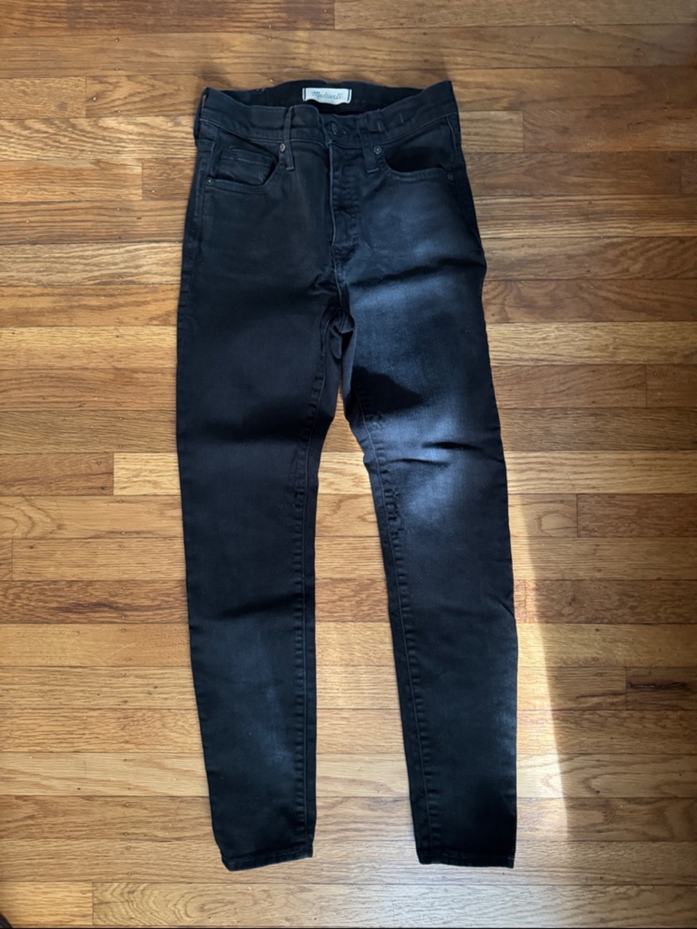 Madewell 9” High Rise Skinny Black Jeans